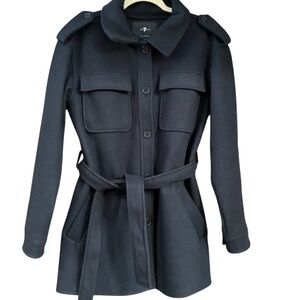 Women's Black Belted Jacket